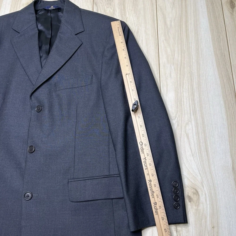 Brooks Brothers 346 Stretch Wool 2 Piece Suit Navy Blue Size 38R W:34x31 - Picture 3 of 16